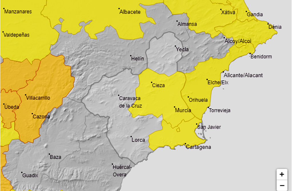 Gran parte de la Regin, en aviso amarillo por temperaturas que rozarn los 40 grados